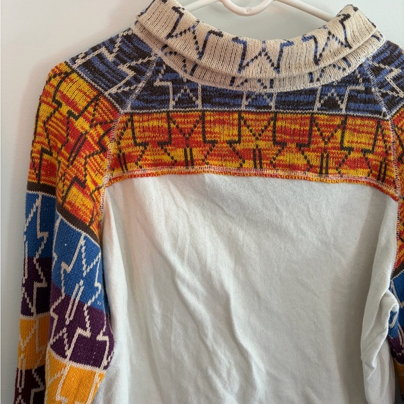 Free People Multicolor Geometric Long Sleeve Top - Picture 2 of 3